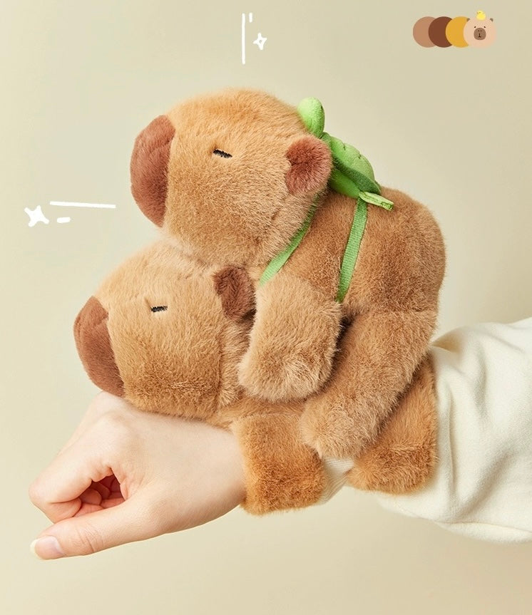 Plush Capybara Slap Bracelet Moonaura plush-capybara-slap-bracelet-moonaura